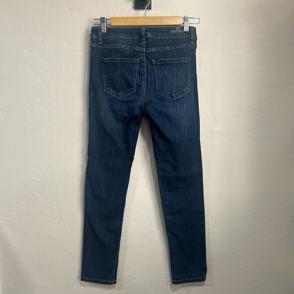 LC Lauren Conrad Jeans Women's Size 2 Blue Denim Skinny Pants Low Rise Pockets - Picture 4 of 6